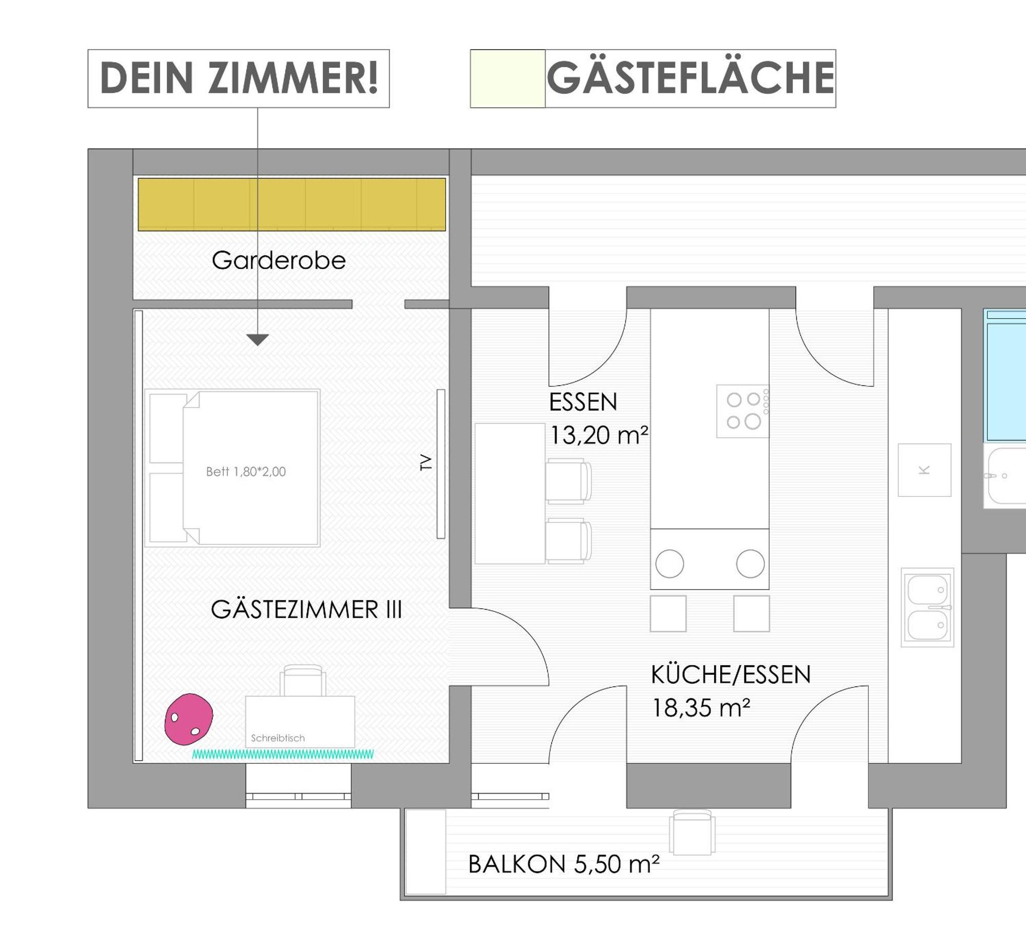 Helles Zimmer Mit Kingsize-Bett Μάνχαιμ Εξωτερικό φωτογραφία